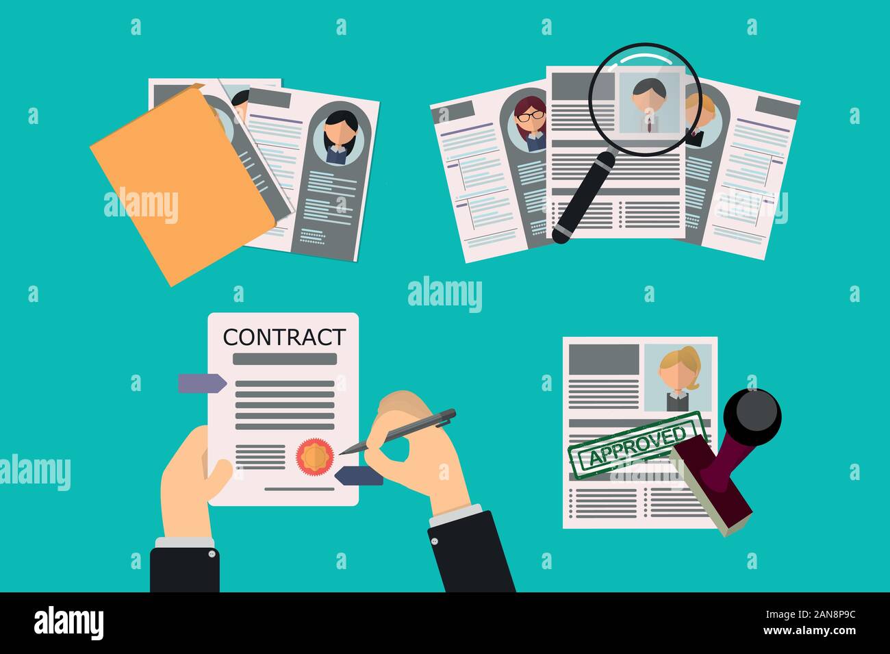 Resume results of the hiring process in the human resources department