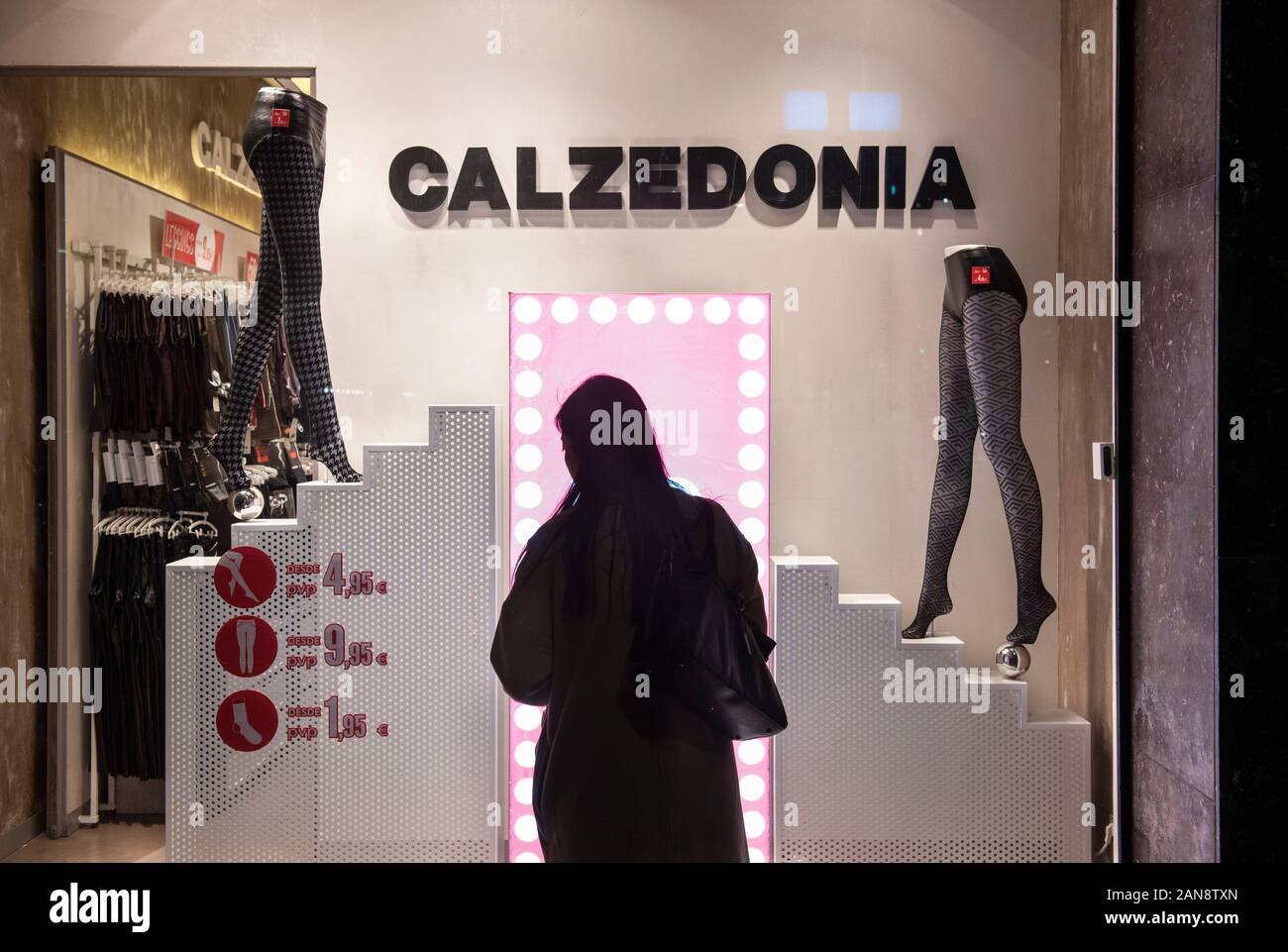 Italian fashion brand store Calzedonia seen in Spain Stock Photo - Alamy