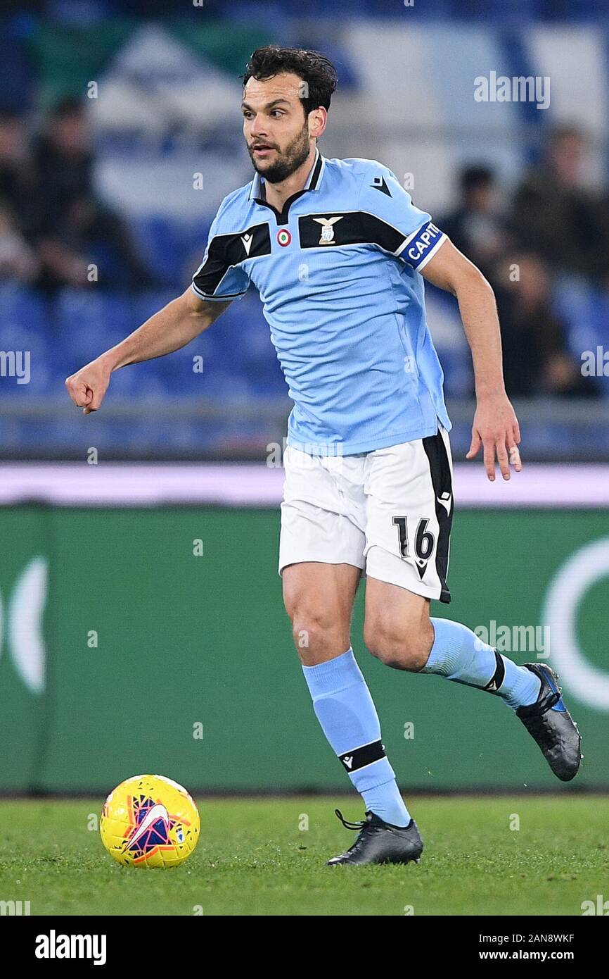 Rome, Italy. 14th Jan, 2020. Marco Parolo of SS Lazio during the Italian Cup match between Lazio and Cremonese at Stadio Olimpico, Rome, Italy on 14 January 2020. Photo by Giuseppe Maffia. Credit: UK Sports Pics Ltd/Alamy Live News Stock Photo