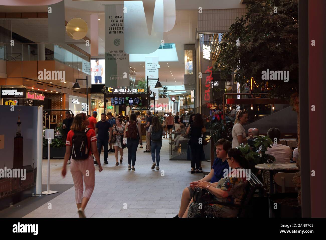 SHOPPING MALL GALLERIAN STOCKHOLM SWEDEN Stock Photo - Alamy