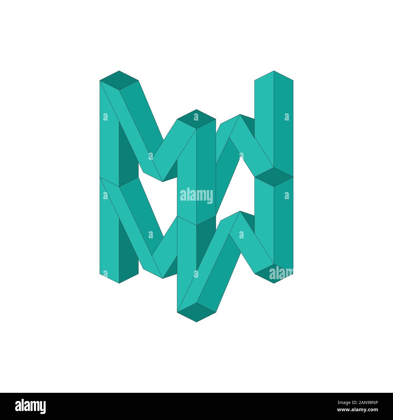 Unique logo which can help your business to grown up Stock Vector