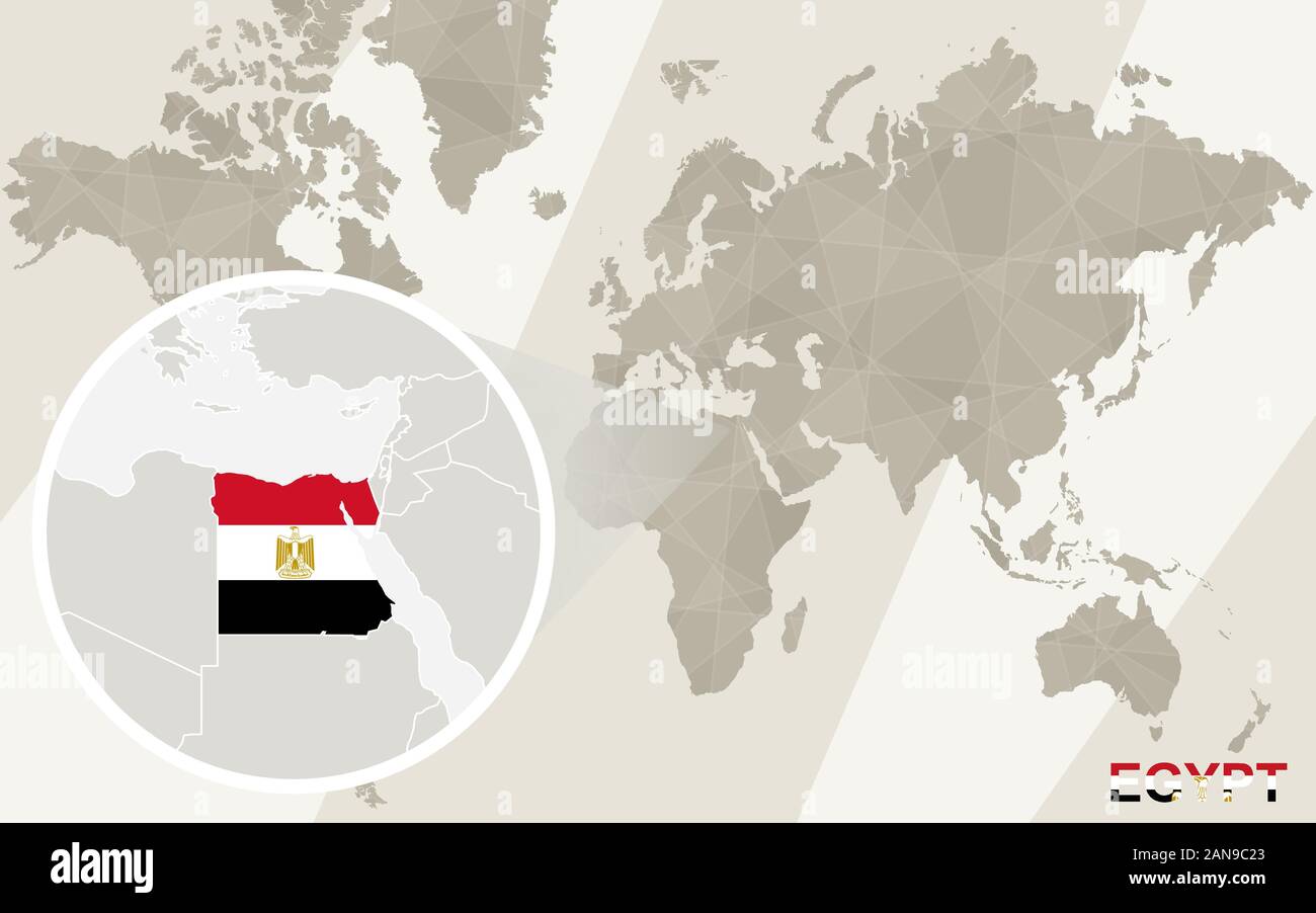 Zoom On Egypt Map And Flag World Map Stock Vector Image Art Alamy Zoom On Egypt Map And Flag World Map Stock Vector Image Art Alamy