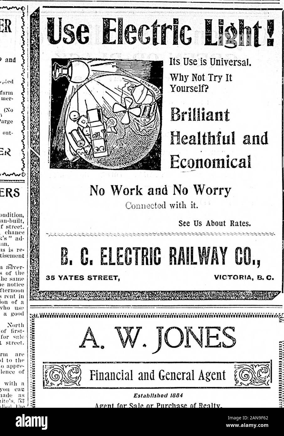 Daily Colonist (1901-03-31) . t and excellence ofworkmanship. Why wear out yonr patience with aworn-out lawn mower, when you cathave it groiind, re|iaired and madi; asgood as new by calling at ,1. Waites, &gt;:,lort street, who iia:i Jist installed theonly iiiachinu in town for grindinglawn movers. See his ud. in anothercolumn. Jhe proprietors of the Iai. nc Sauceit iiiigar Works desire to call the at-tention of their numerous patrons lothe caution label now in use on theirfaiiiiius geiiiiiiie Itar flarbor TomatoKeteliiip. This i.s done for Ihe purposeof iiroiicliiig the iiublic from worthle Stock Photo