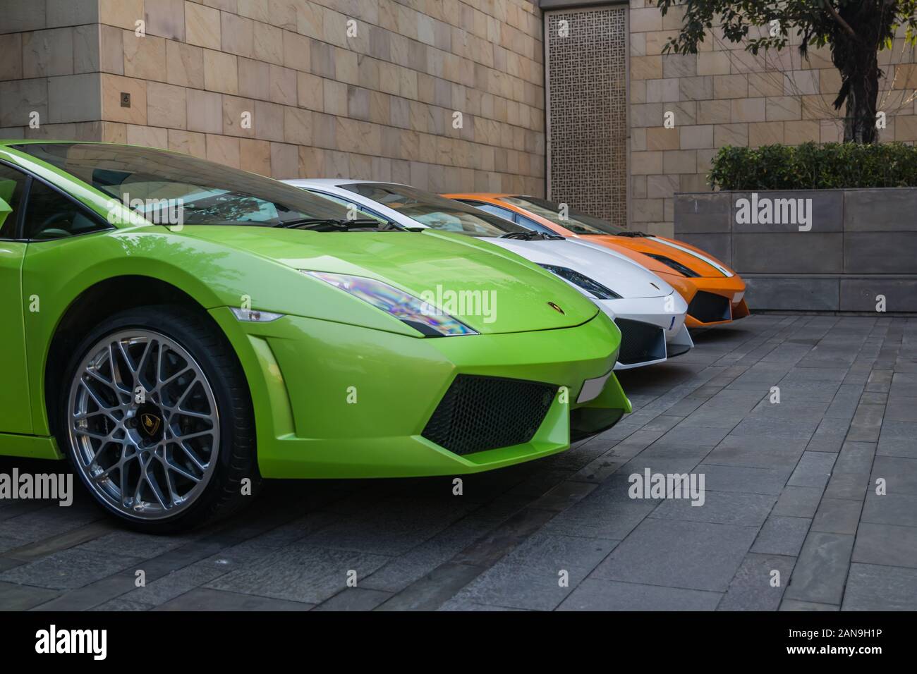 Luxurious cars from Lamborghini Stock Photo