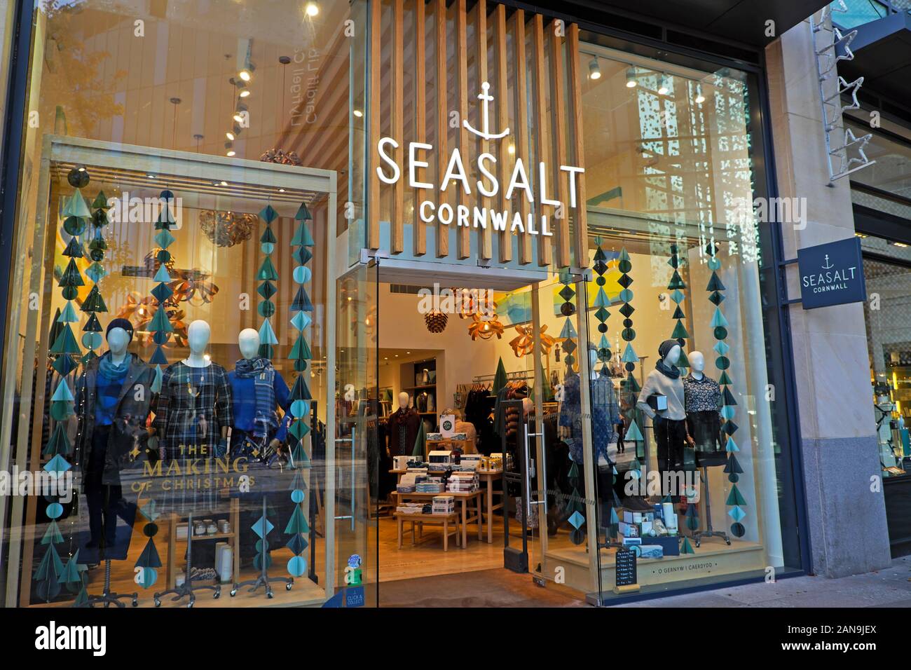 Seasalt Cornwall clothing store exterior outside view of shopfront