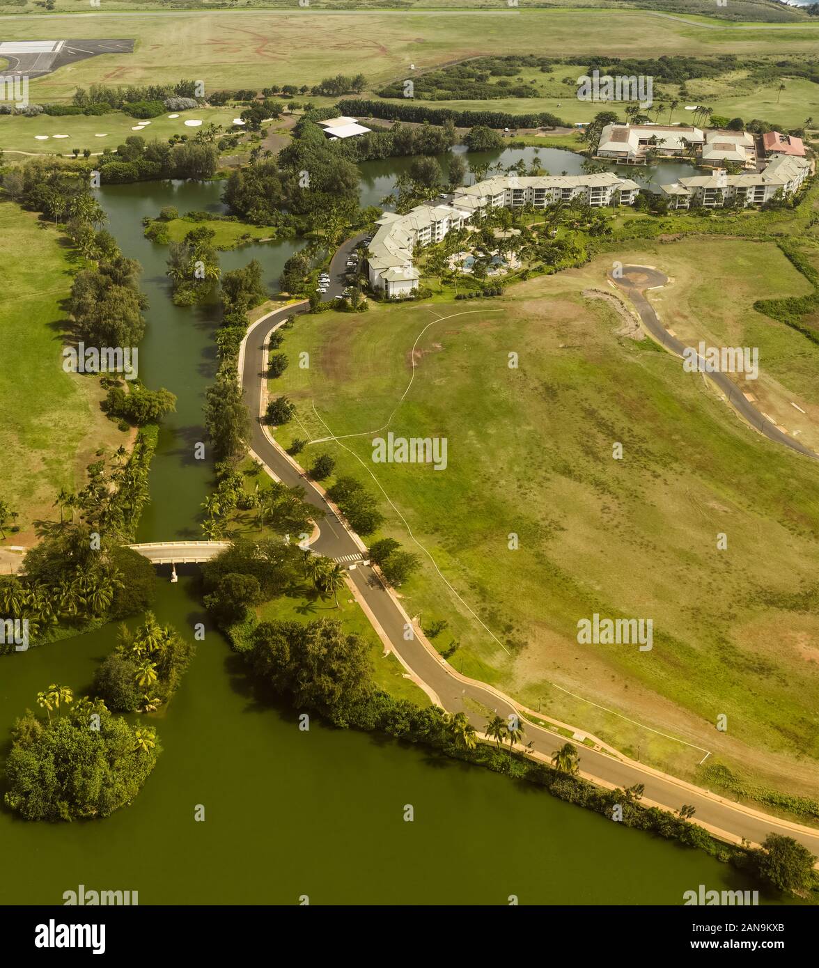 Aerial View Of The East Side Of Hilo, Hawaii Stock Photo Alamy