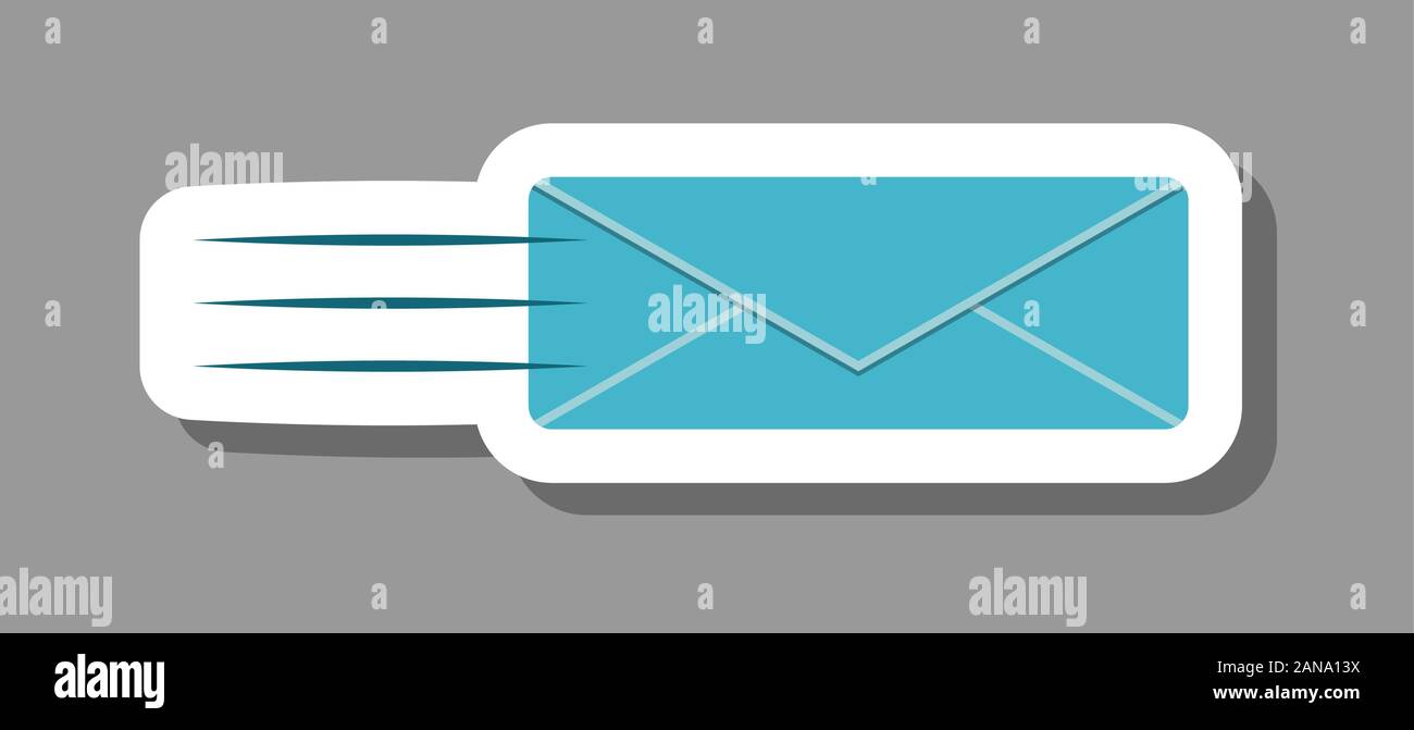 Mail send icon that symbolizes correspondence and message. All the ...