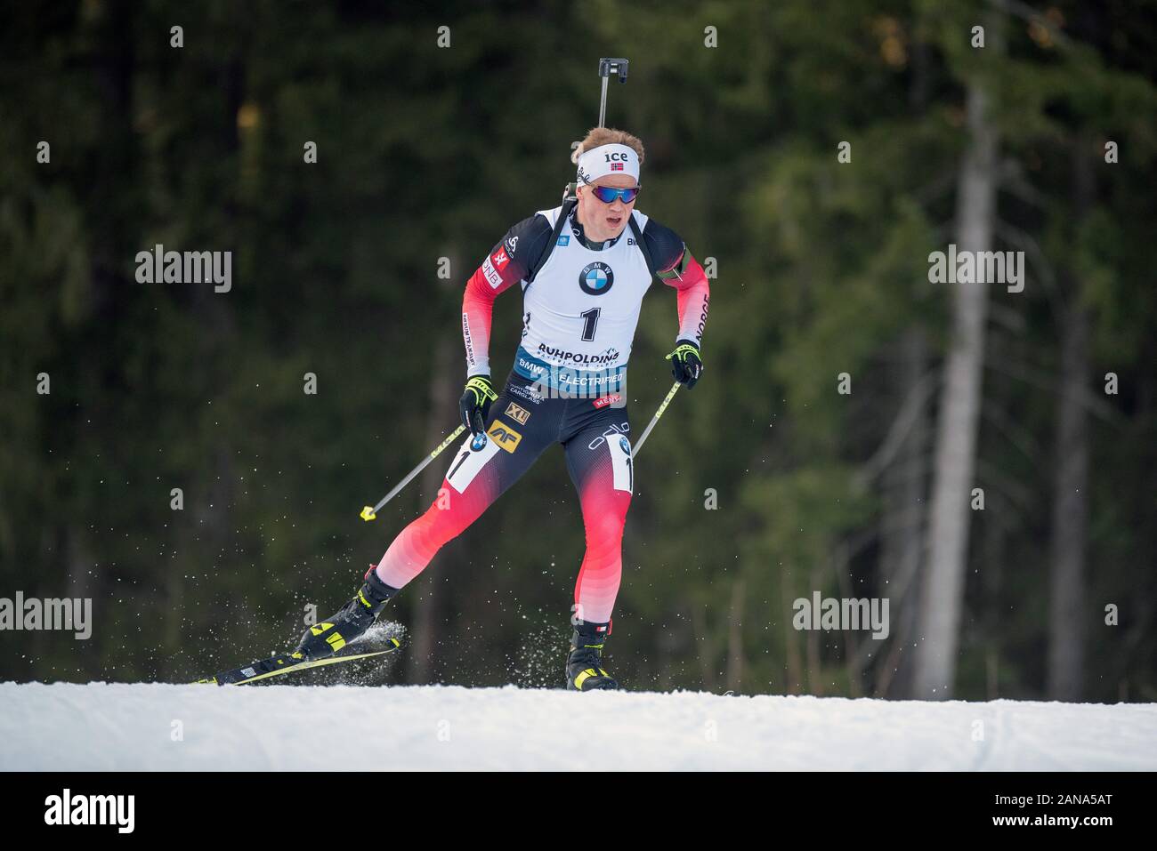 Ruhpolding Germany January 16 Johannes Dale Of Norway At The Ibu World Cup Biathlon Man 10