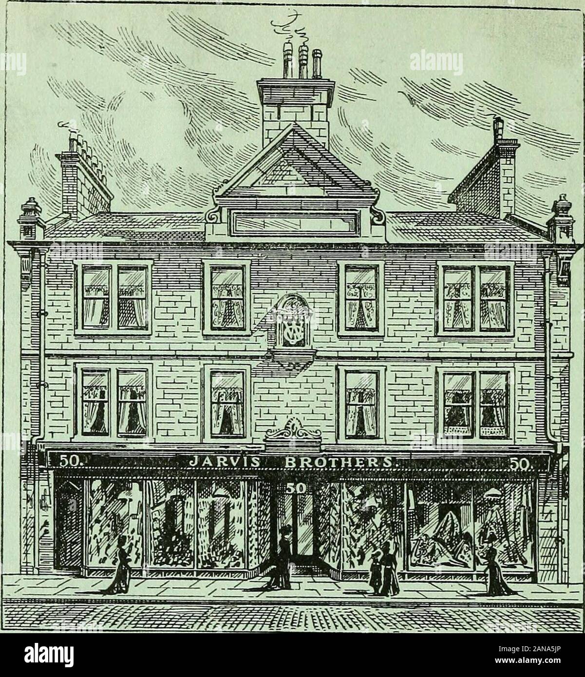 The Forfar Directory and Yearbook 1905 . I NOTE THE ADDRESS 36 CASTLE  STREET, FORFAR. The Leading House FOR . MARRIAGE OUTFITS. MILLINERY.  DRESSMAKING.TAILOR-MADE COSTUMES. MOURNING OUTFITS. GENTLEMENS HIGH-CLASS  TAILORING.GENERAL DRAPERY. Jarvis