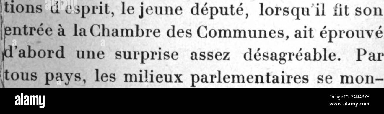 Lloyd George : conférence donnée à l'Institut Thiers, le 18 octobre 1918 / par le Comité 'L'Effort de la France et de ses alliés.' . s, linspiration frater-nelle de ces réformes ? Ce que cet habitué des 21 prêches villageois poursuivra dans la politique,cest une justice conforme aux desseins de Dieucorrompus par les hommes. Il revendique beau-coup moins les biens de la terre quune con-i venance spirituelle, non par doctrine, mais partendresse de cœur. Cest pourquoi il ne transi-tera jamais sur les principes de sa conduite etne reculera jamais devant ses convictions :davance, il leur a fai Stock Photo