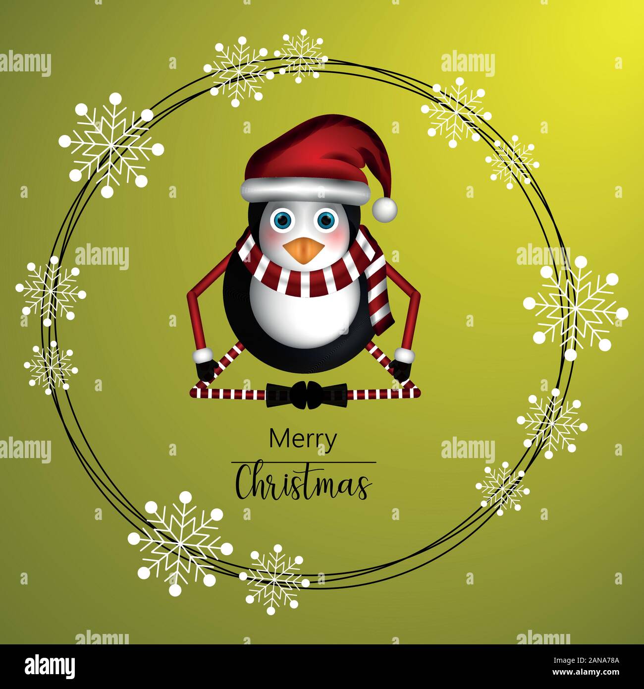 Merry christmas greeting card Stock Vector Image & Art - Alamy