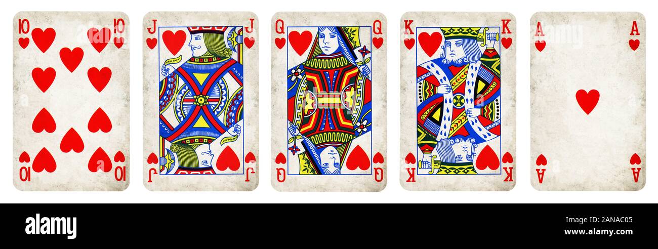 Playing cards jack queen king ace and joker Vector Image