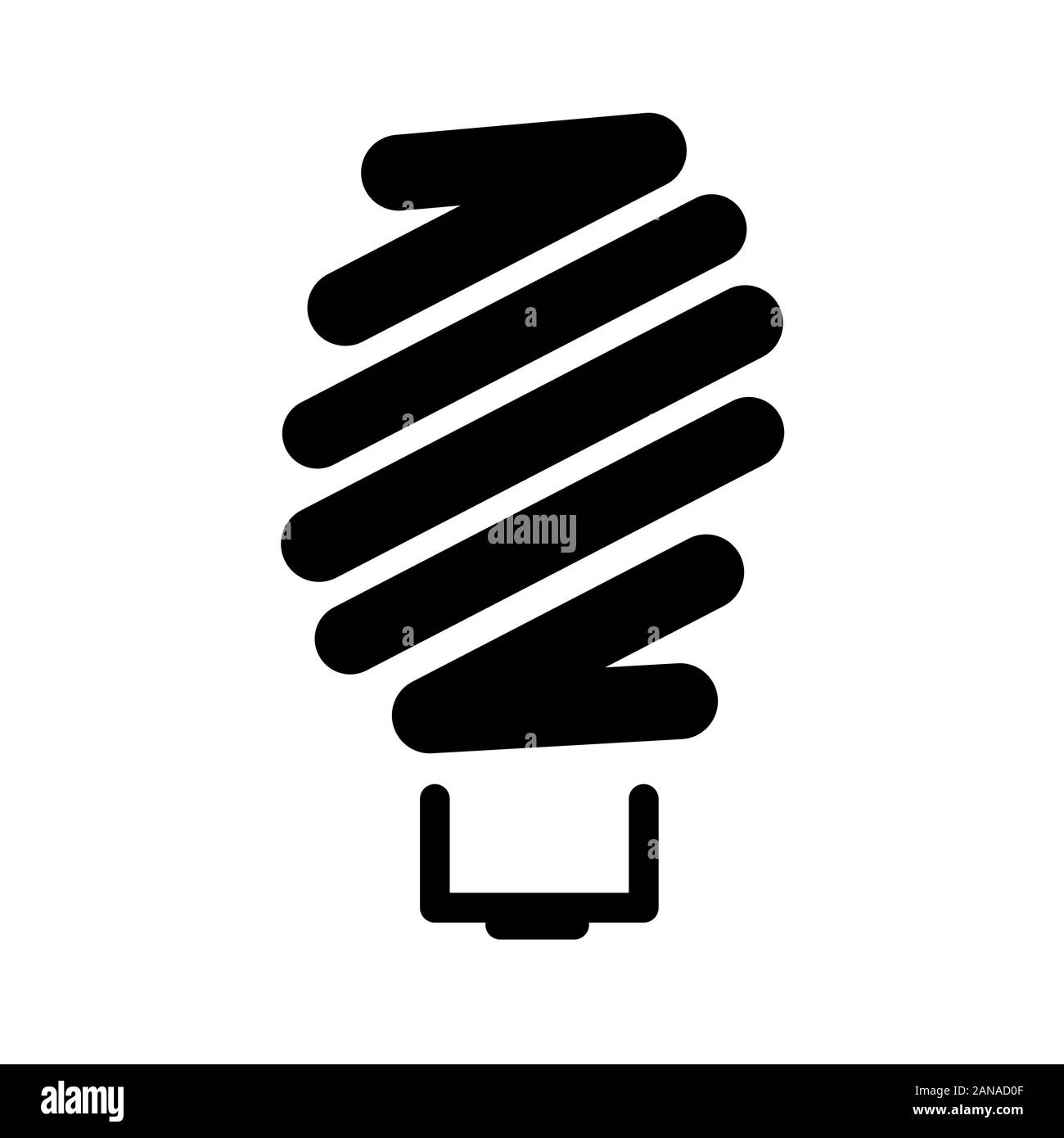 Icon in a simple style isolated light bulb.  Stock Vector
