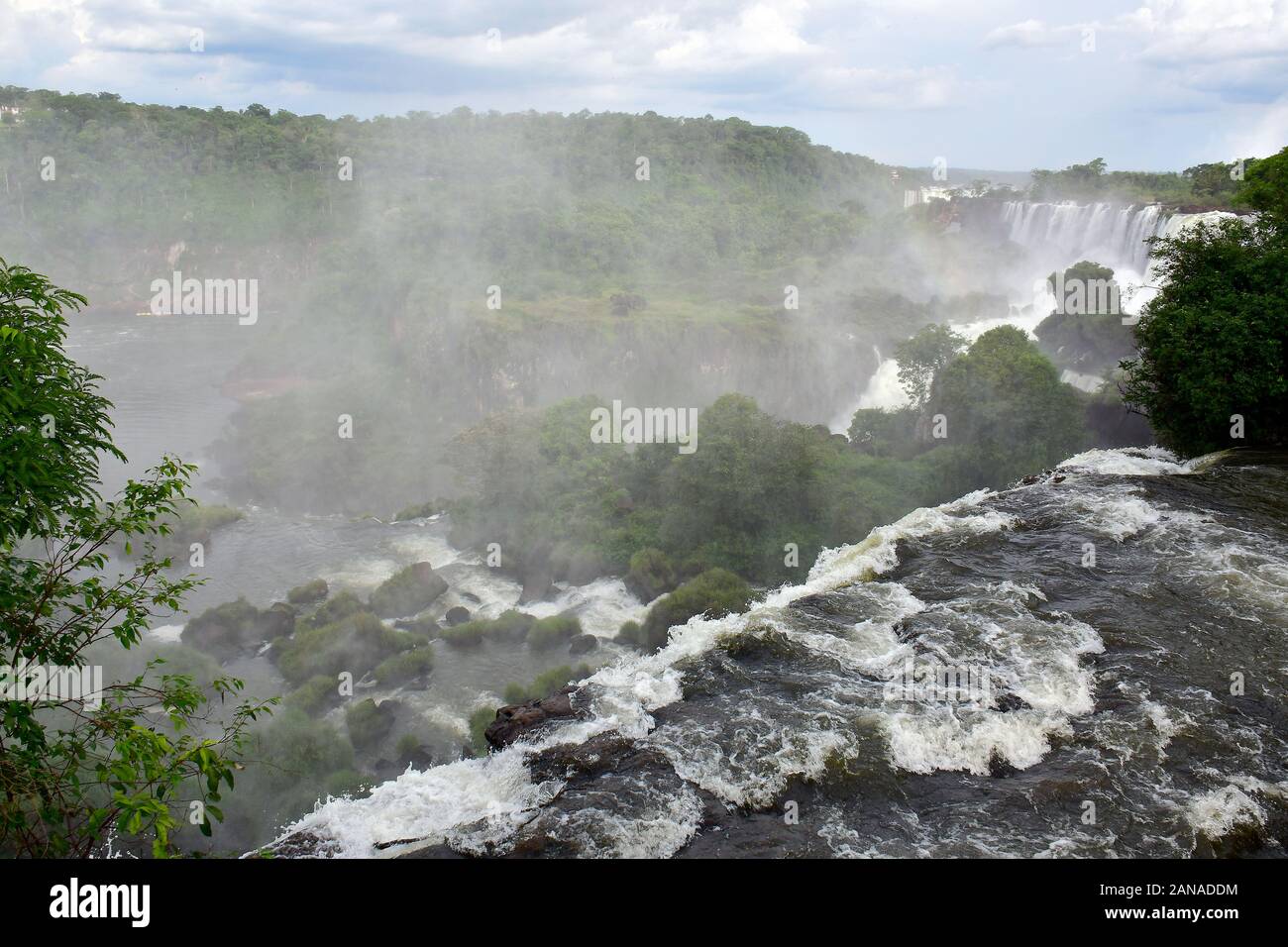 Iguazu Falls, Cataratas del Iguazú, Iguazu National Park, Misiones Province, Argentina, South America Stock Photo