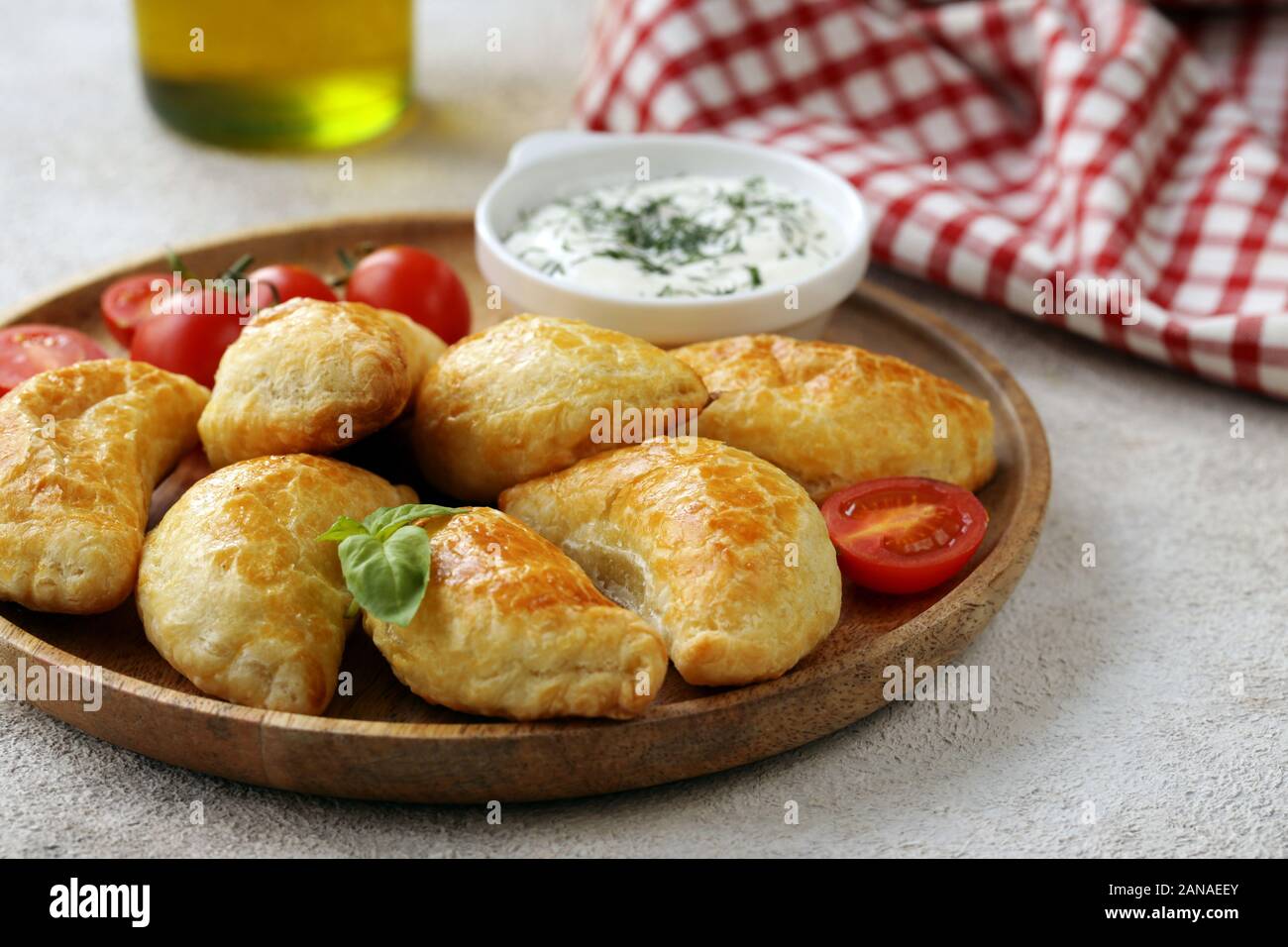 snack samosa fried pies with cheese Stock Photo Alamy