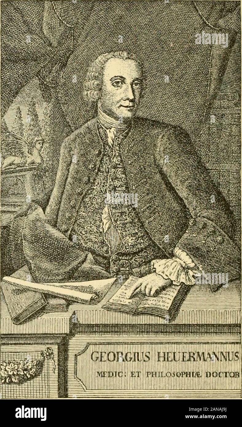 Handbuch der gesamten augenheilkunde . Physiologie, Chirurgie;1758—1763 war er Arzt und Oberchirurg bei der mobilisirten Armee undhatte in den ihm unterstellten Hospitälern zu Fokebek, Kellenhausen undFehrenbüttel über 5000 Kranke unter seiner Aufsicht; 1760 wurde erzürnProfessor medicinae designatus ernannt, kehrte aber erst 1763 nach Kopen-hagen zurück, begann seine Vorlesungen und hatte als Chirurg eine aus-gedehnte Praxis, starb aber schon am 6. Dez. 1768, im blühenden Altervon 45 Jahren. Heuermann war ein ausgezeichneter Gelehrter und vorzüglicher Chirurg.Seine Vorlesungen hielt und veröf Stock Photo