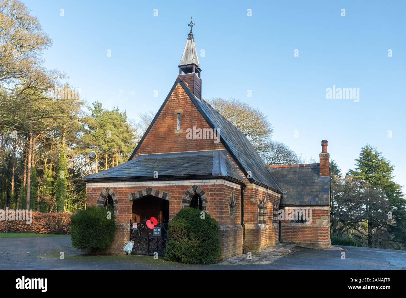 The Mortuary Chapel of Aldershot Military Cemetery, Hampshire, UK Stock