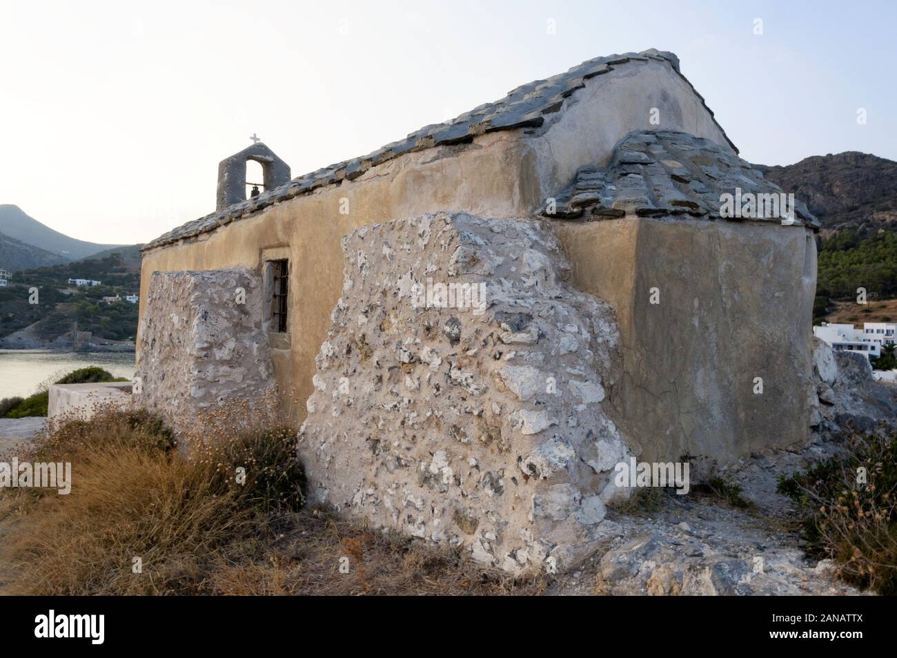 The church of Saint George in Kapsali bay, in Kythira Stock Photo