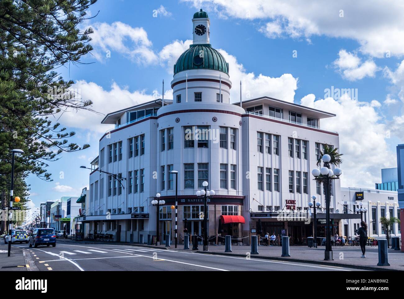 Art Deco T&G building by Atkin & Mitchell, 1936, Napier, Hawke's Bay, North Island, New Zealand Stock Photo