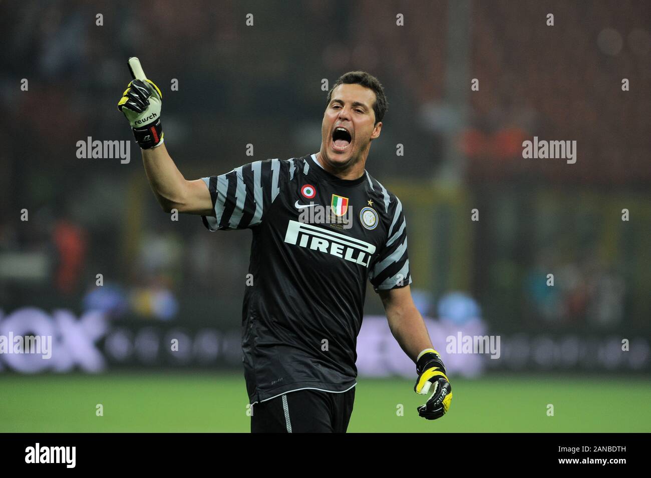 Inter milan goalkeeper julio cesar hires