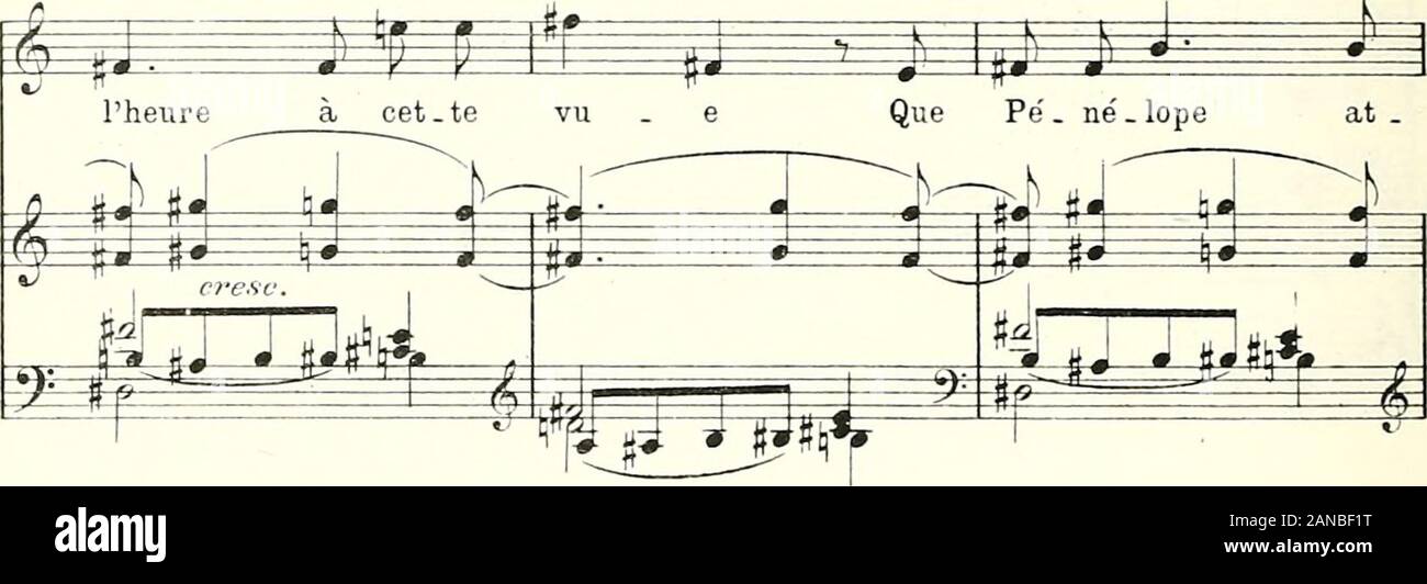 Pénélope : poème lyrique en trois actes de René Fauchois . .mour an . xi . eux Et son cœur con.naLtrait sur il &gt; ti^L -  ^^ m j^Iu^â ^ #J i,j tJ SM f- h^TTJU. Stock Photo