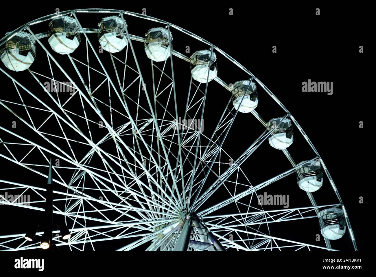 Night time Ferris wheel at Bournemoth pier Stock Photo - Alamy