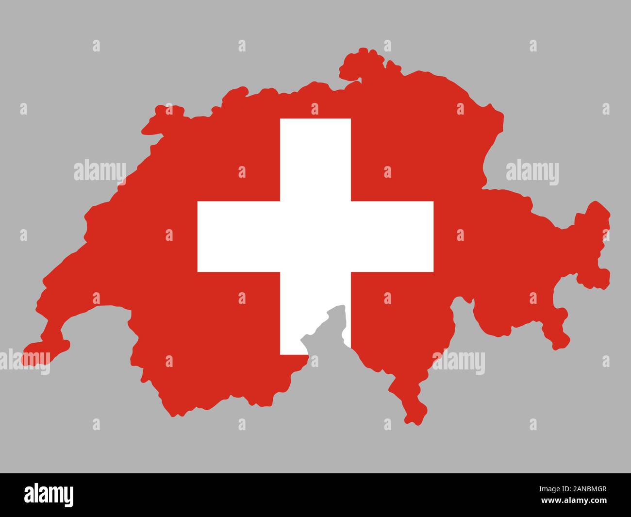 Switzerland Map flag Vector illustration Eps 10 Stock Vector