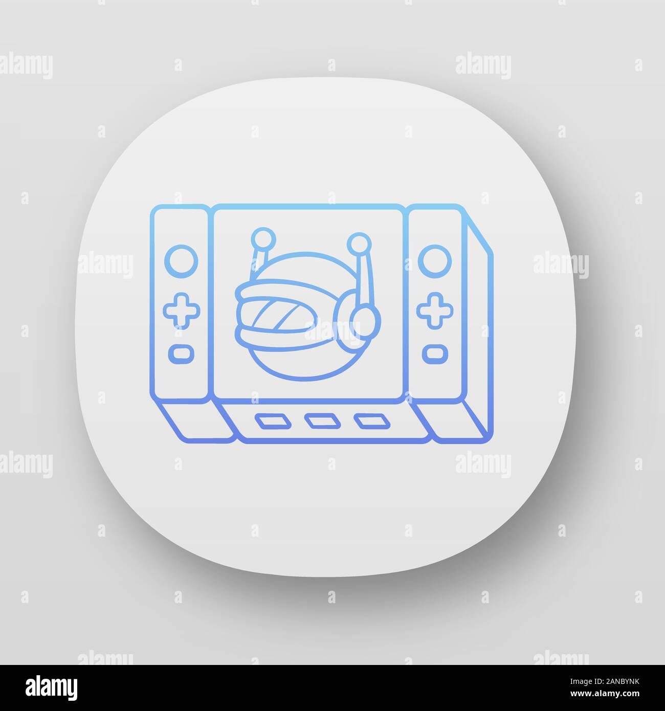 Game bot app icon. Artificial intelligence software algorithms. Virtual  reality. Non-player character. NPC. Video games. UI/UX user interface. Web  or Stock Vector Image & Art - Alamy