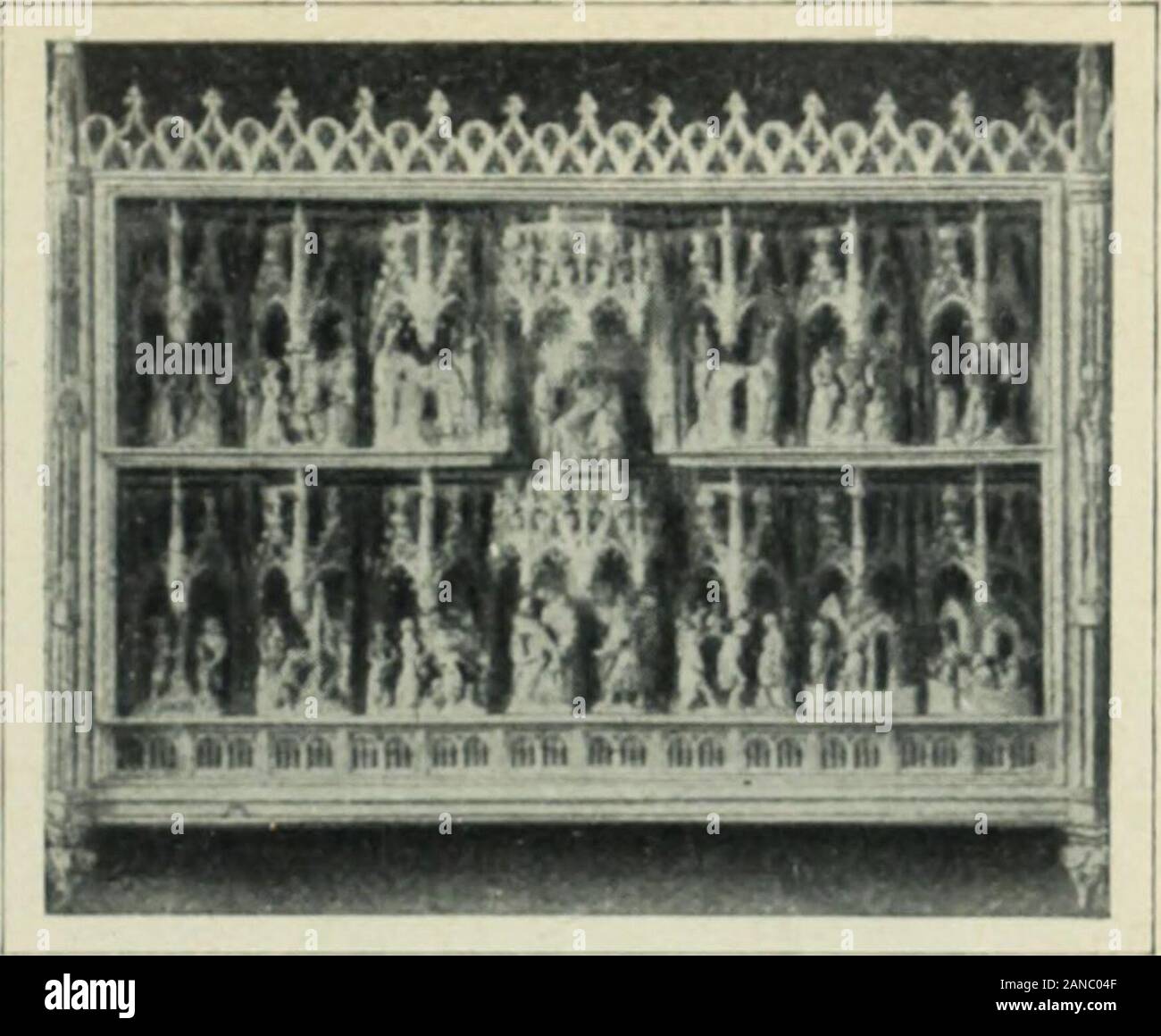 Flandre . FiG. 65 — J BOBBEMANS. Retable de Notbe-Dajie- HORS-LA-VltLE DE LOLVAIN. (Musée des Arts Dec.Bruxelles .Cliché SeucKens). niature aussi se dépouille de la traditionromano-byzantine. Sans doute, les viscigesdessinés a la plume et indiqués par quelquestraits conservent encore une physionomie FiG. 66. — Jean Borremans Retable de Notre-Dame HORs-LA-ViLLE DE LoLVAiN. quelque peu sourcilleuse et renfrognée, Panneai- central. j^^g ^^{g^ les draperies sont coloriées de iMusée des Arts Dec. Bru. 1 11 . r M  ..1. xeiies.) ^Cliché Xeuckens.^ tons bnllants comme 1 email, m. cette ^4 M IN! A JUR Stock Photo