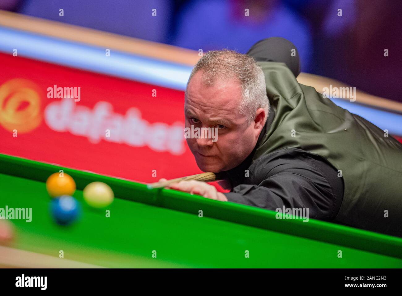 LONODN, UNITED KINGDOM. 16th Jan, 2020. John Higgins and Ali Carter during  Dafabet Masters Championships - Day