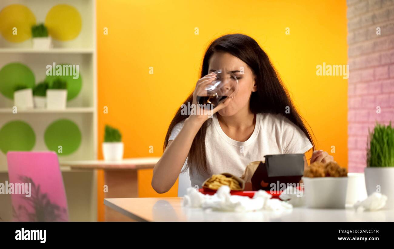 Burger fries soft drink hi-res stock photography and images - Alamy