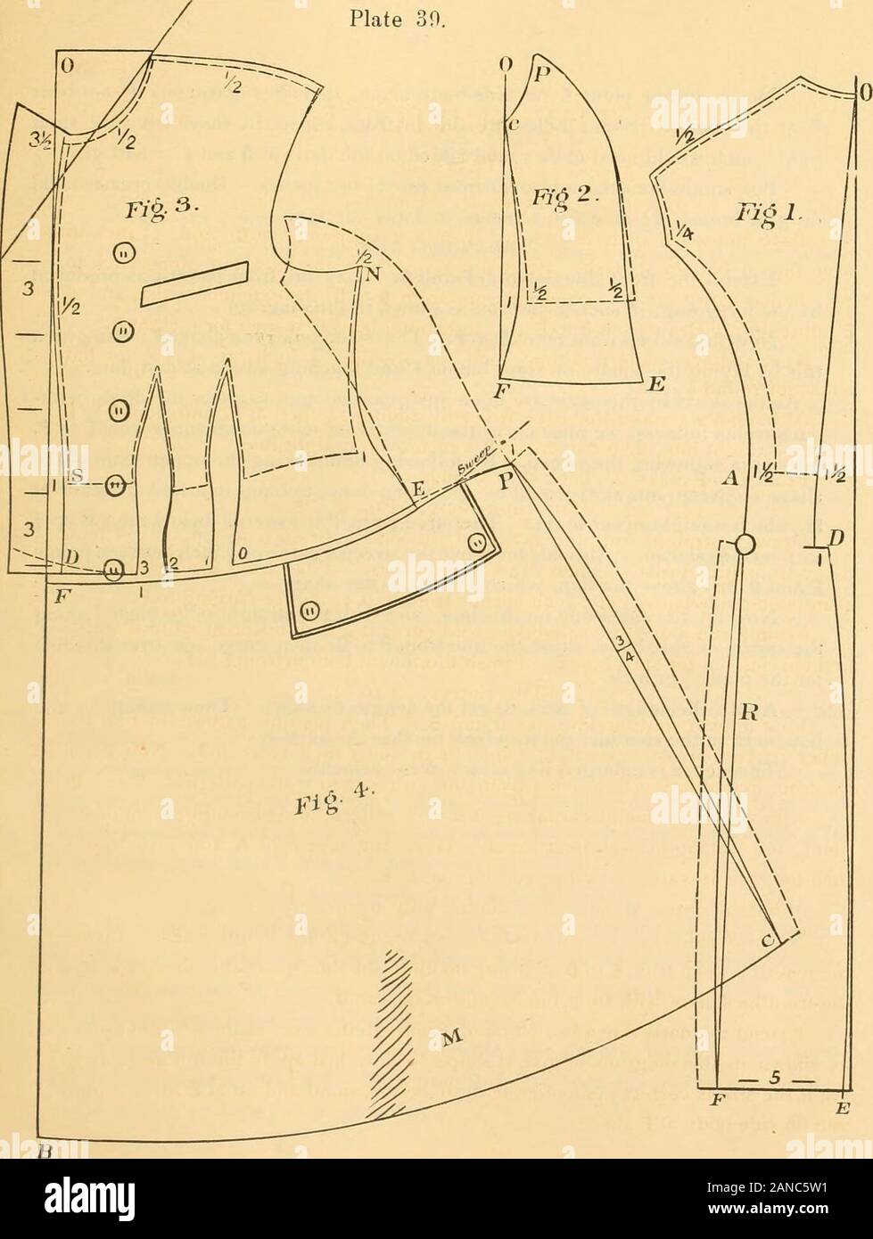 The dress and cloak cutter . , from and larger than waist pattern, to ?  an;! D- Also draw the shoulder, making it I over pattern, and als3 add ] at  slioulderpoint,