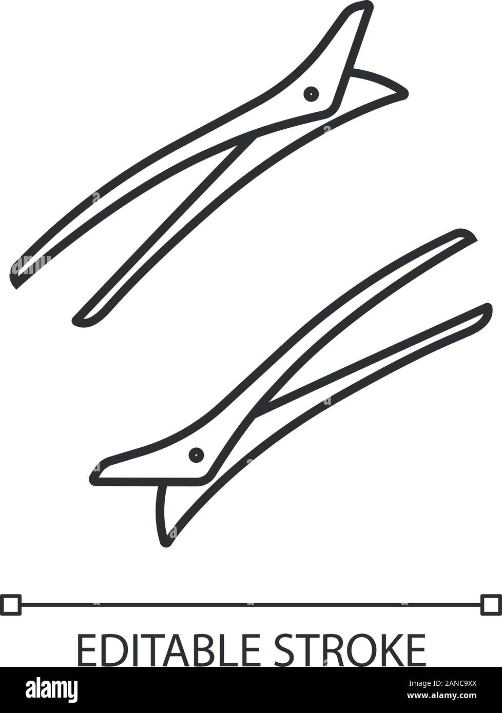 Hair Clips Black And White Stock Photos Images Alamy