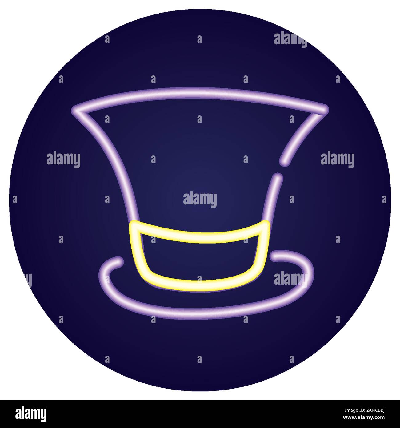 top hat accessory isolated icon Stock Vector Image & Art - Alamy