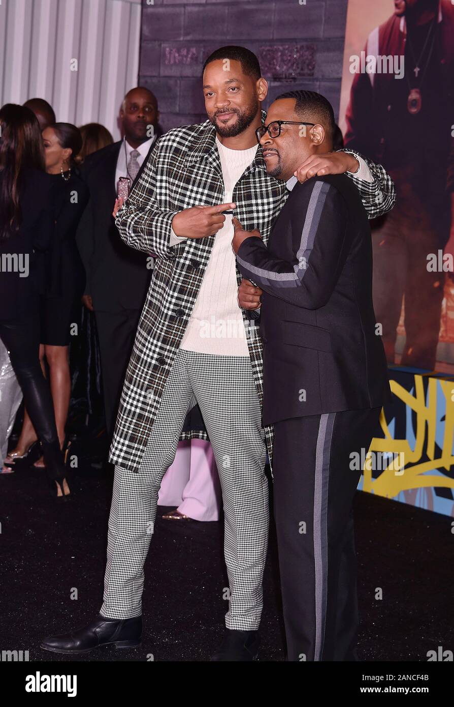 HOLLYWOOD, CA - JANUARY 14: Will Smith and Martin Lawrence attend the