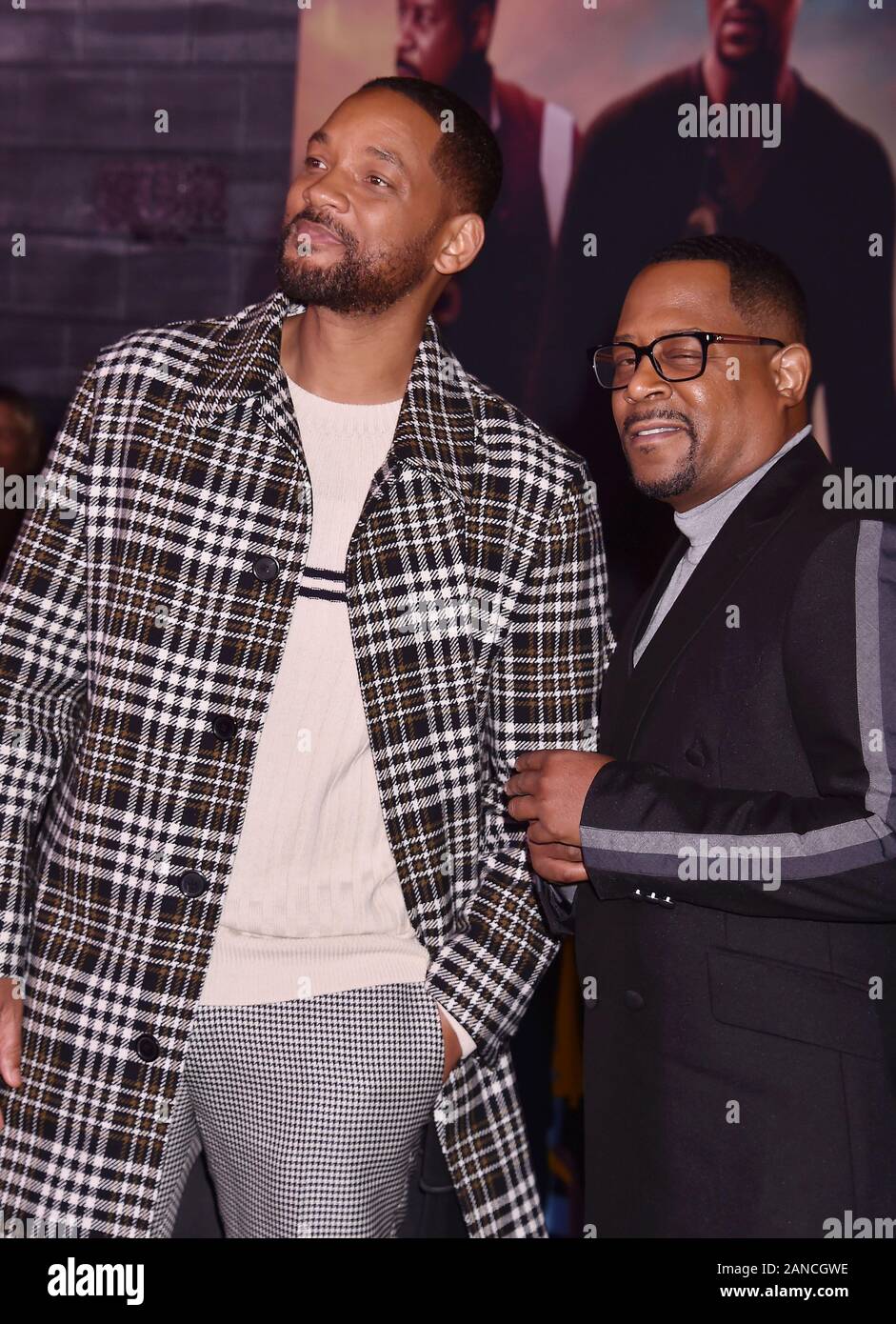 HOLLYWOOD, CA - JANUARY 14: Will Smith and Martin Lawrence attend the