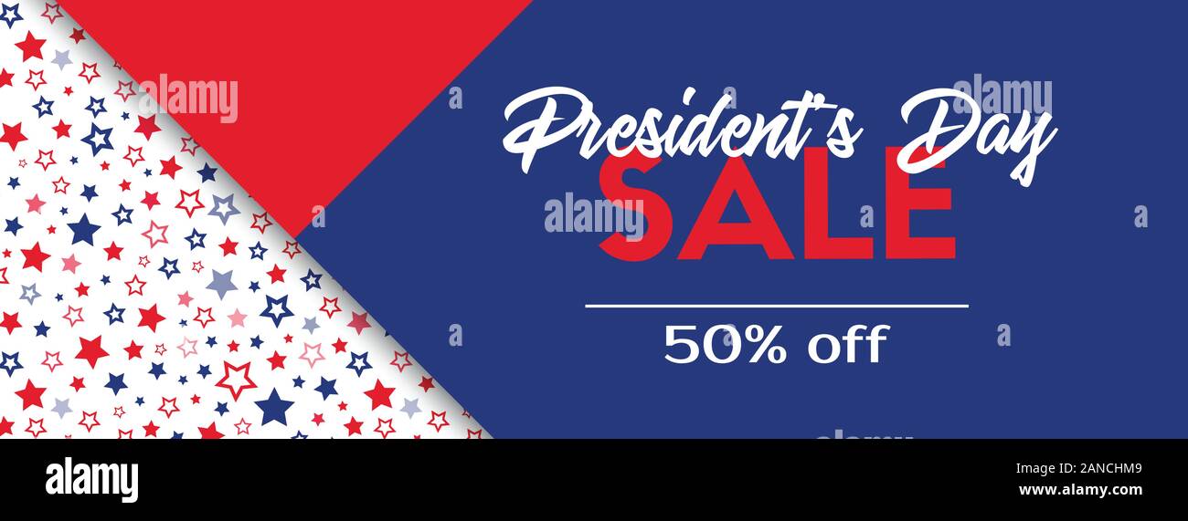 Presidents day sale. Vector banner template Stock Vector Image & Art