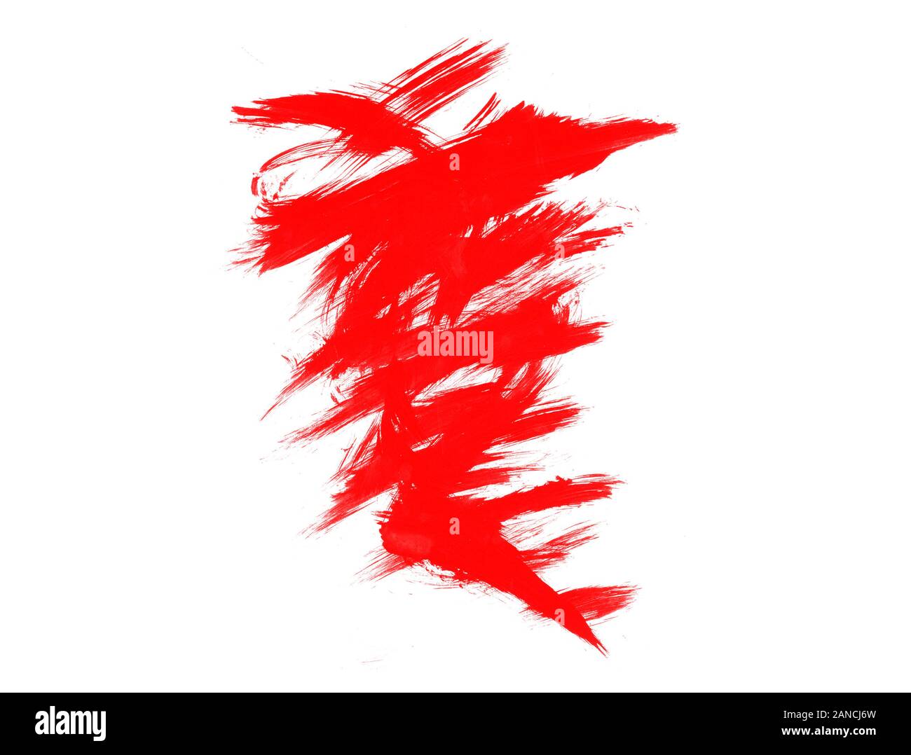 Abstract red paint brush. Red isolated paint splash background Stock Photo Alamy