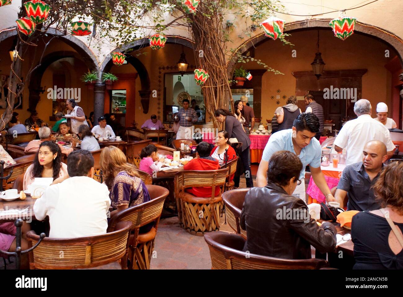 Local restaurant, San Miguel de Allende, Mexico Stock Photo - Alamy