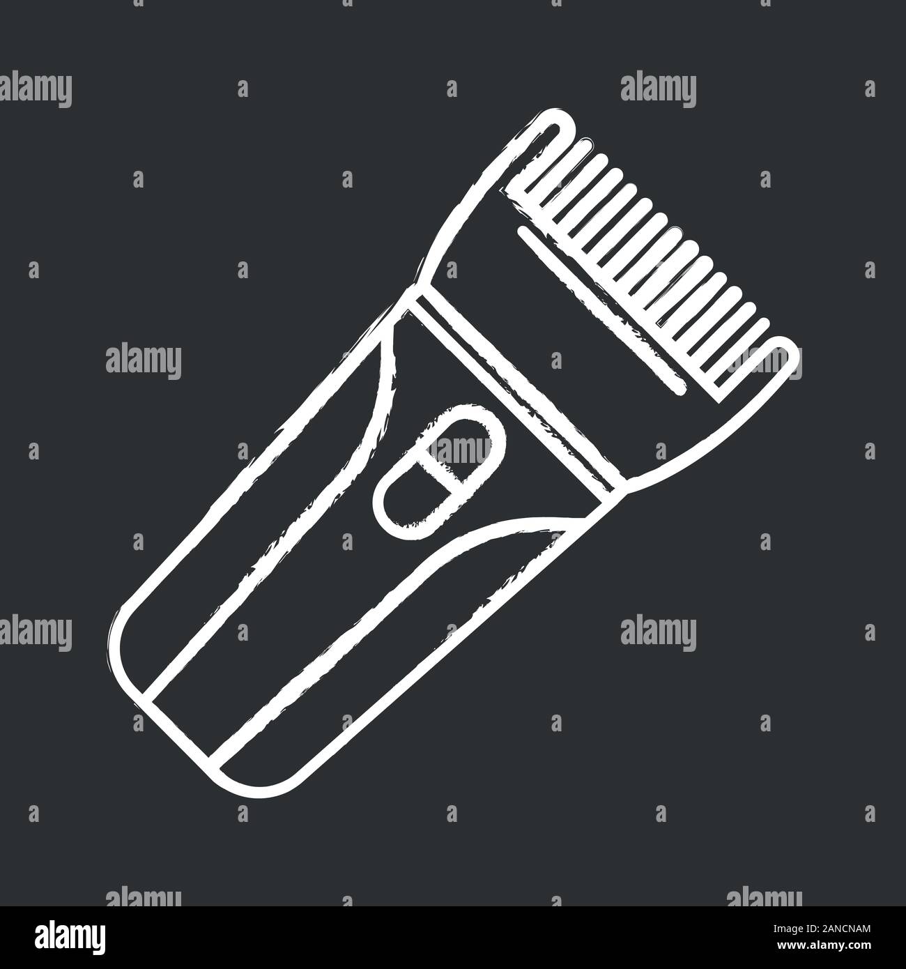 Hair clipper glyph icon. Electric hair trimmer. Haircutting machine