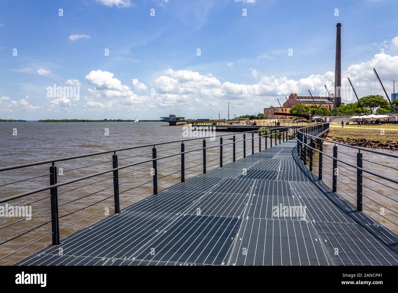 Buildings And Lake At Guaiba Shore Porto Alegre Rio Grande Do Sul Brazil Stock Photo Alamy