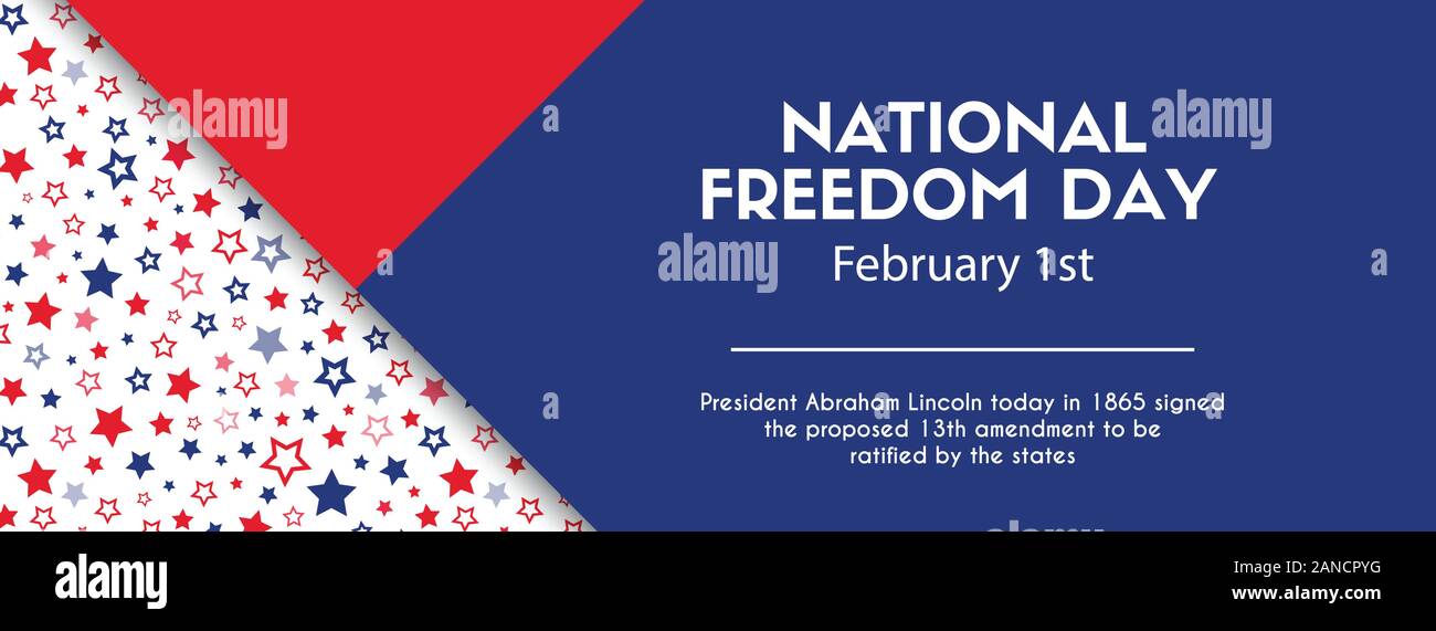 National Freedom Day Banner Facebook Cover Size Stock Vector Art