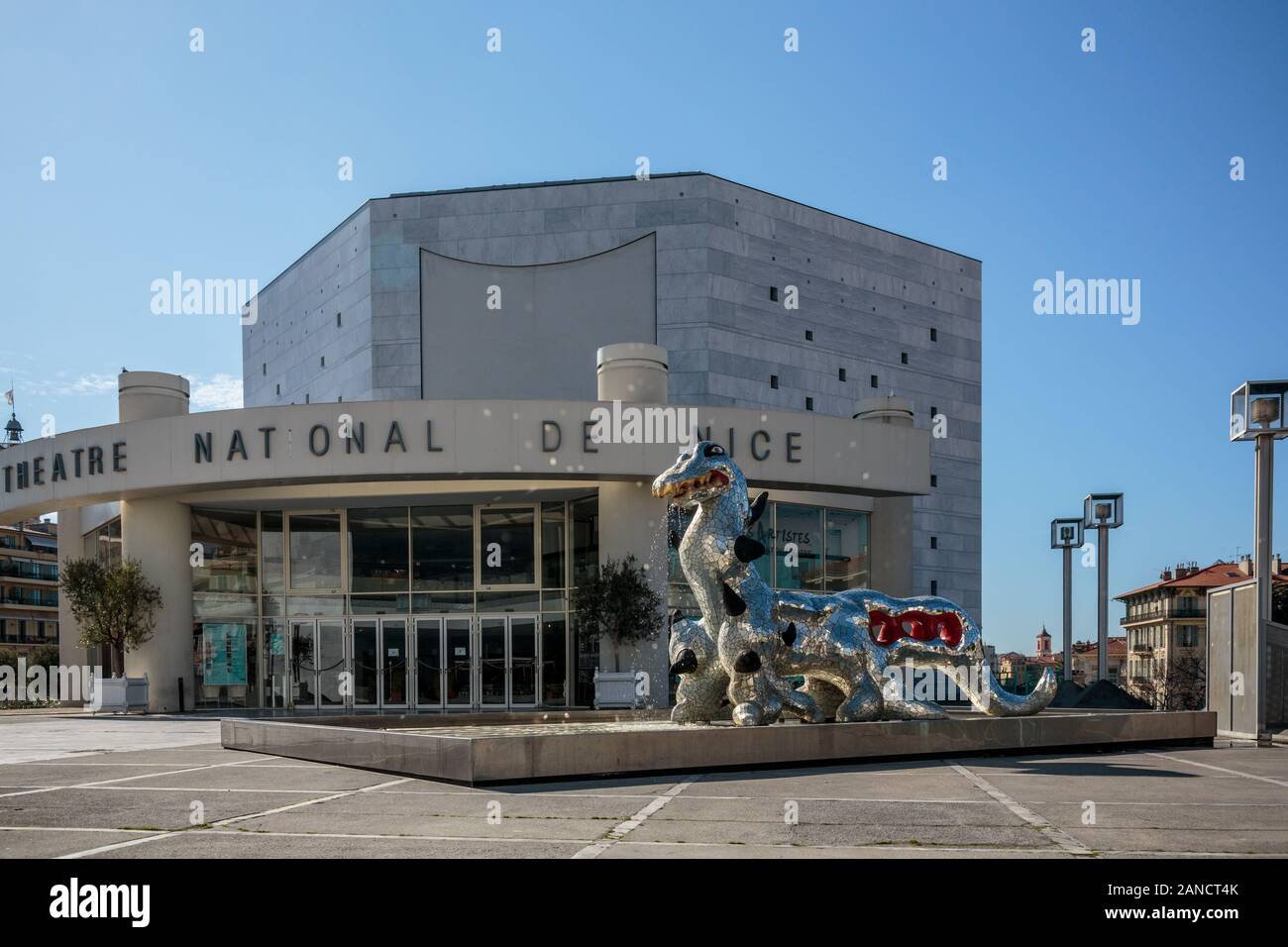 National Theatre, Theatre National de Nice, Nice, French Riviera, Cote d'Azur, France. Stock Photo