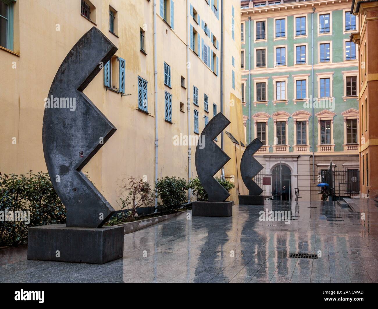 Sculptures in the centre of Nice, French Riviera, Cote d'Azur, France. Stock Photo