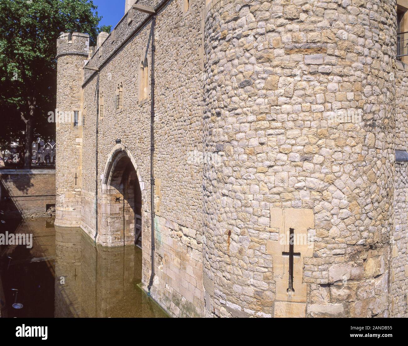 The Traitor's Gate of The Tower of London, Tower Hill, The London Borough of Tower Hamlets, Greater London, England, United Kingdom Stock Photo