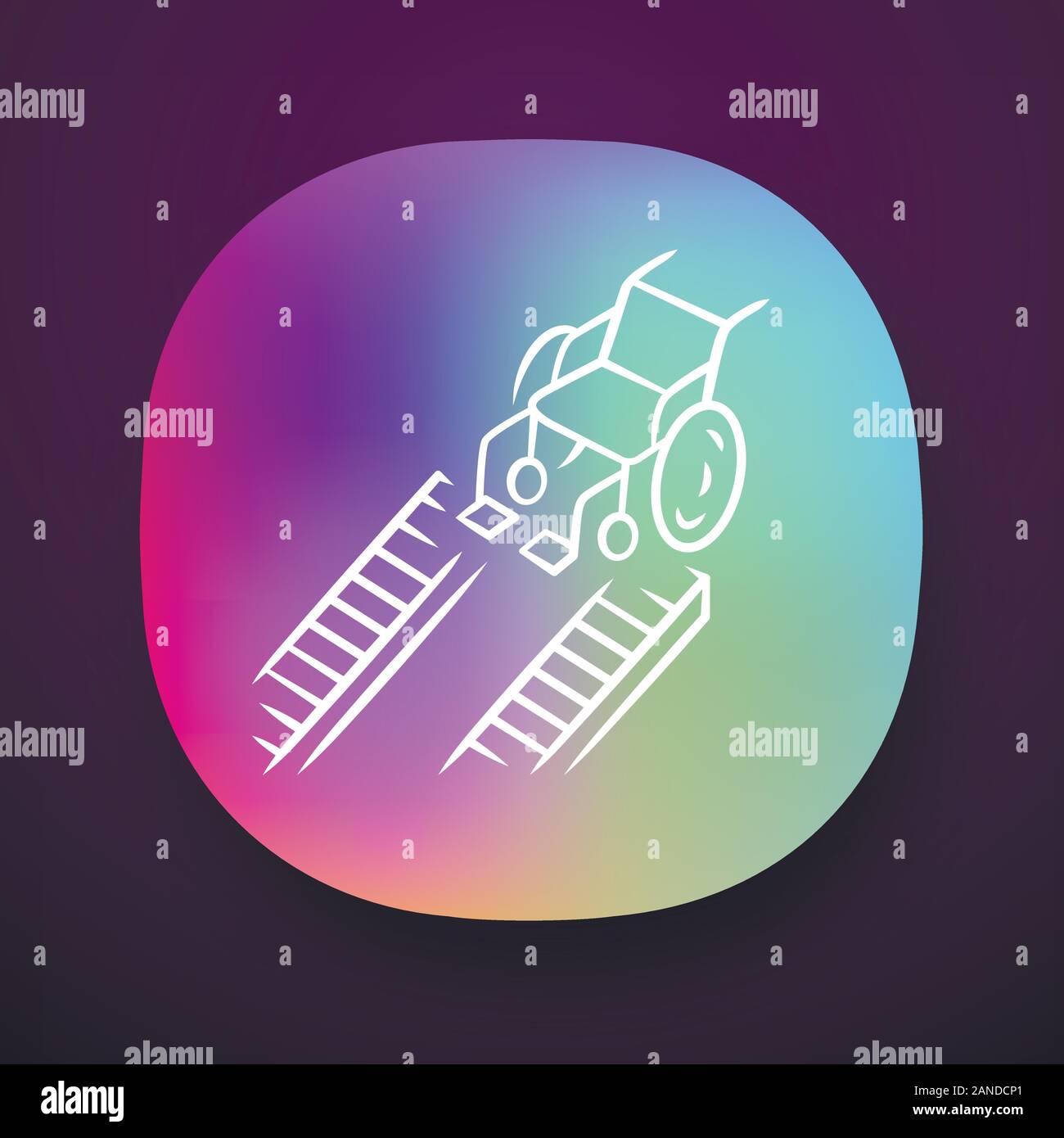 Wheelchair ramp app icon. Device for physically disabled people ...