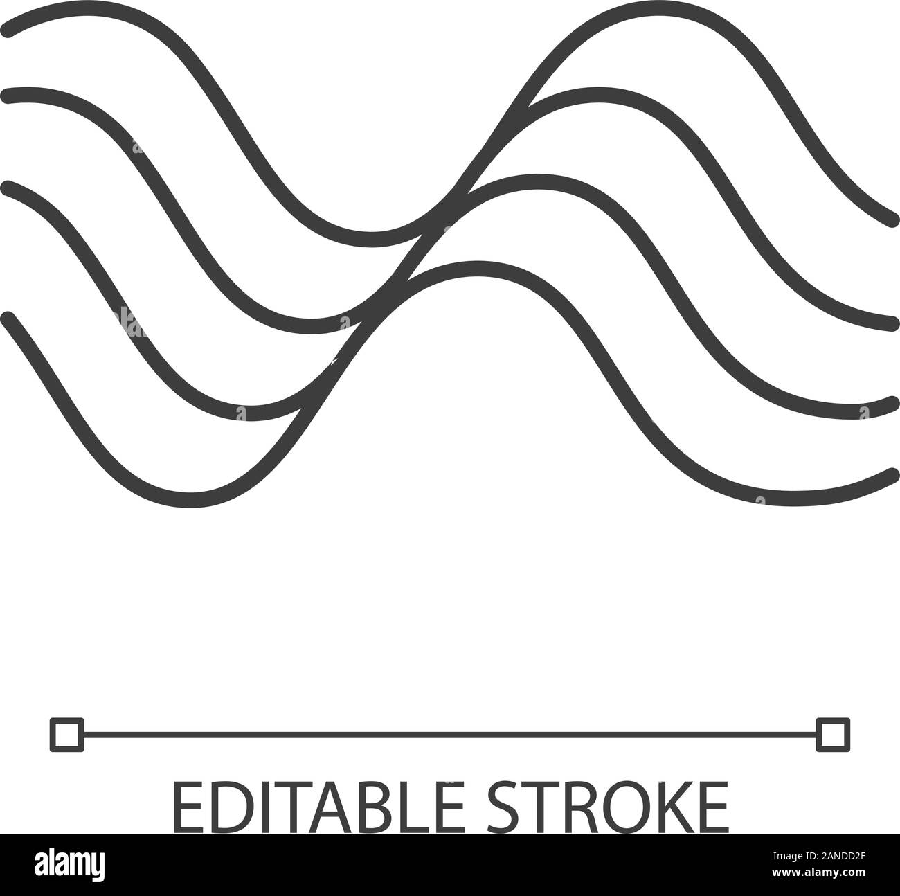 Wavy Sound Lines Linear Icon Thin Line Illustration Music Rhythm Melody Wave Soundtrack Play Waveform Synergy Energy Flow Sign Contour Symbol Stock Vector Image Art Alamy