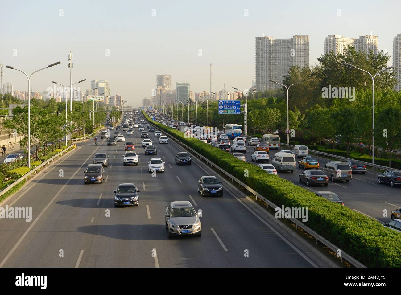 Traffic Jam on Fourth Ring Road, Beijing, China Editorial Image - Image of  city, auto: 89448615