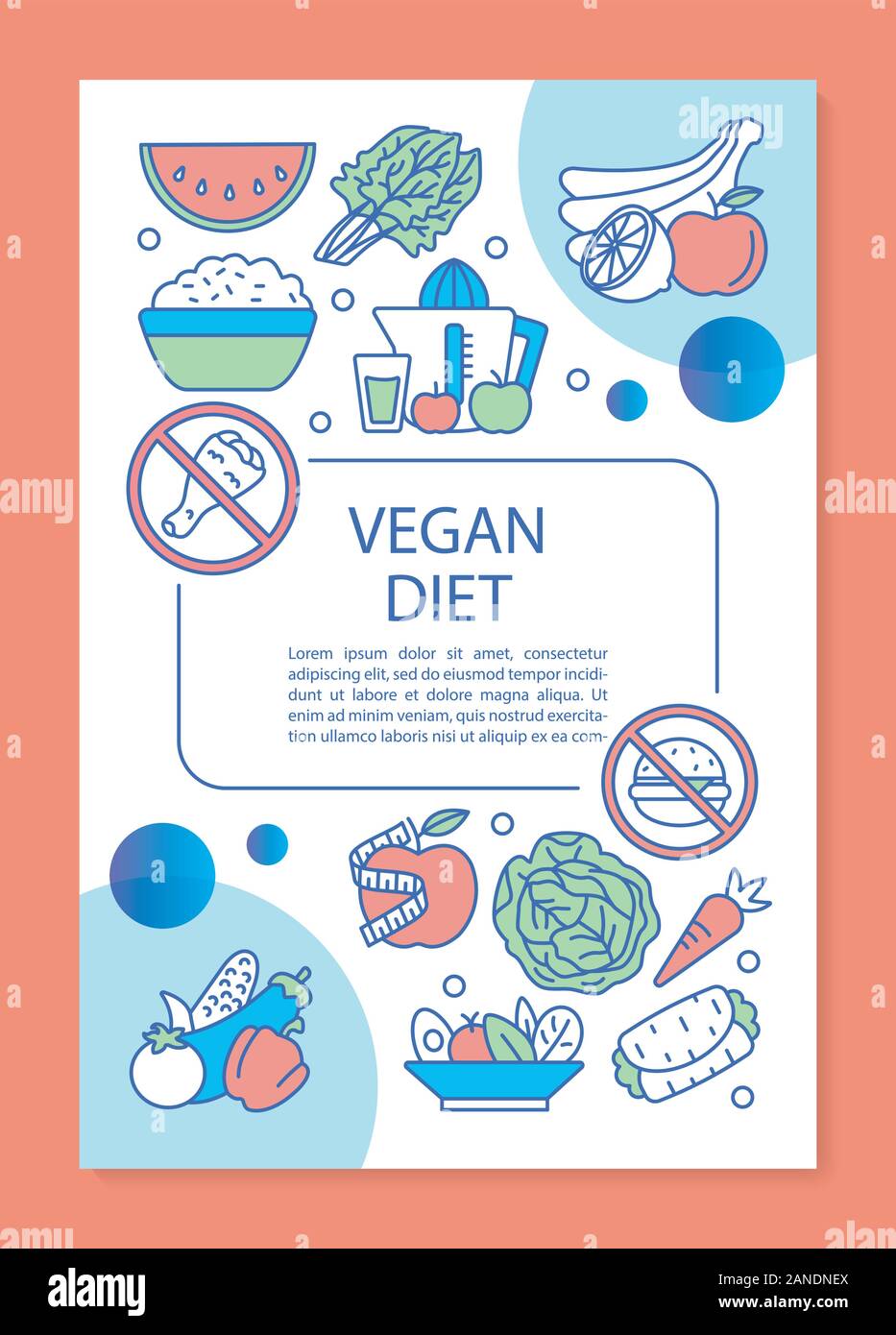 Whole food diet brochure template layout. Vegetarian lifestyle Throughout Nutrition Brochure Template