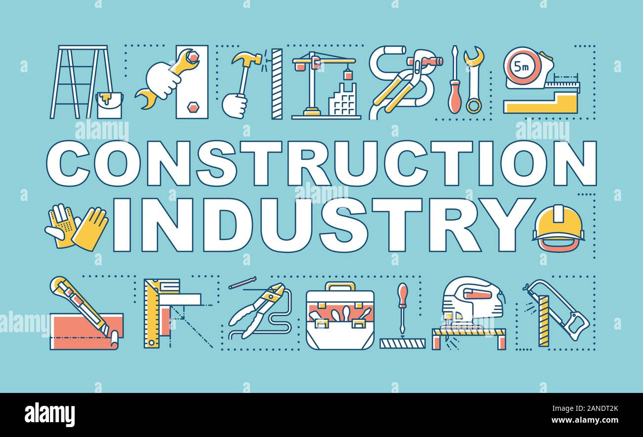 Construction Industry Word Concepts Banner Repair And Renovation